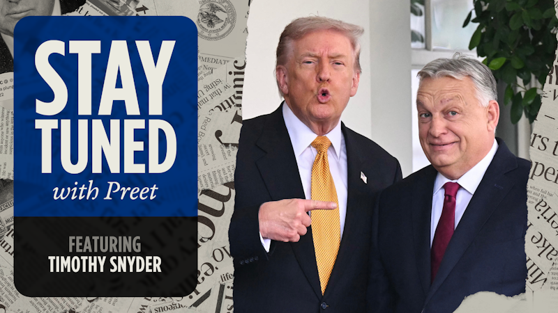 Donald Trump points to former Hungarian Prime Minister Viktor Orbán